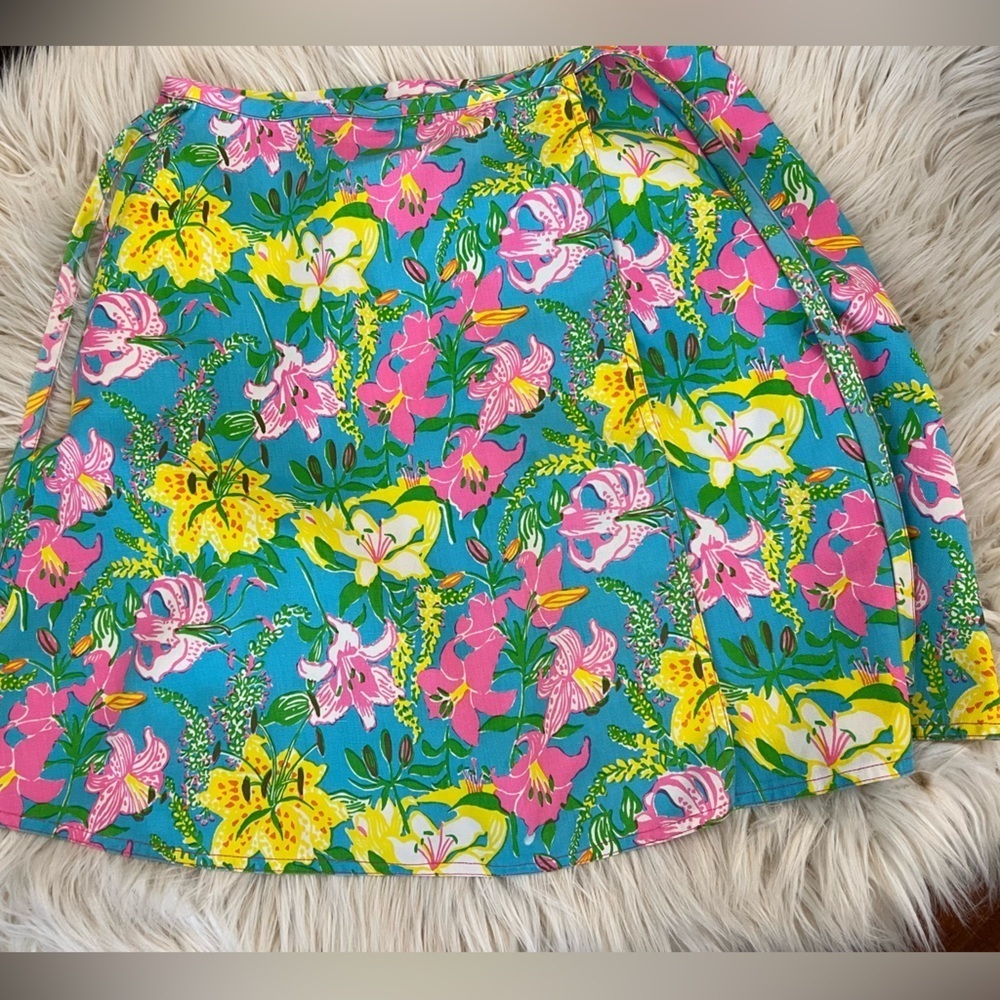 VTG Lilly Pulitzer The Minnie Skirt 1970s Rare Print Size 14 - Picture 2 of 9